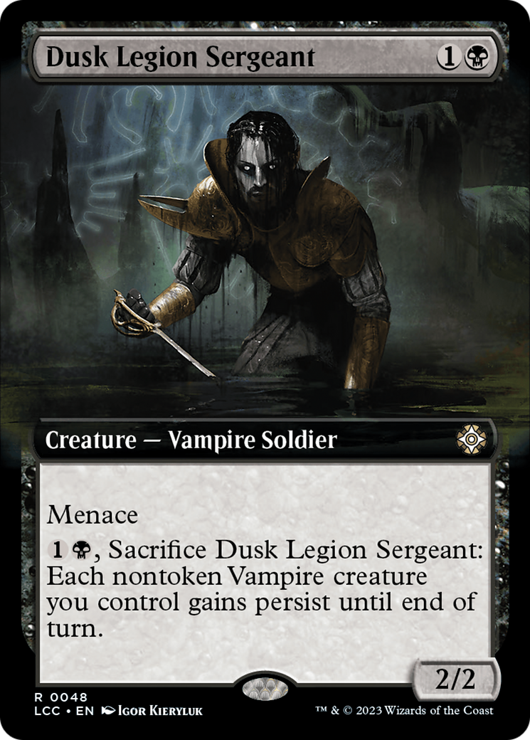 Dusk Legion Sergeant (Extended Art) [The Lost Caverns of Ixalan Commander] | Gamers Paradise
