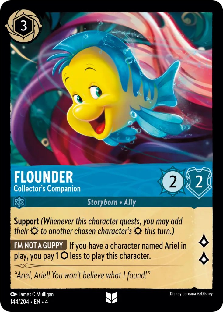 Flounder - Collector's Companion (144/204) [Ursula's Return] | Gamers Paradise