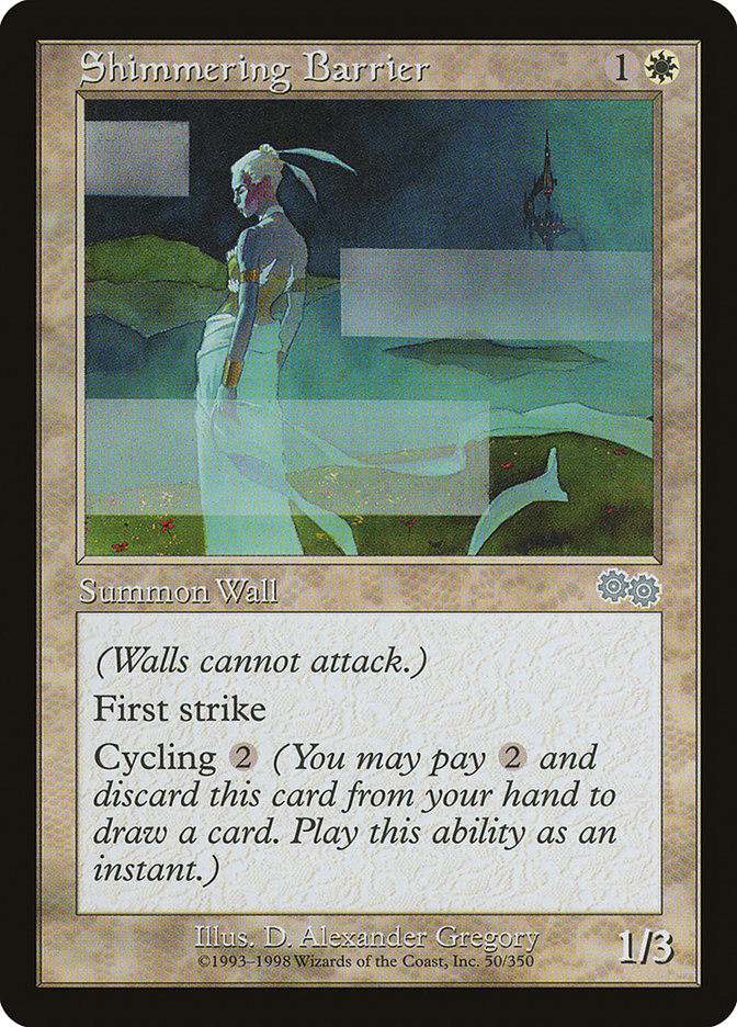 Shimmering Barrier [Urza's Saga] | Gamers Paradise