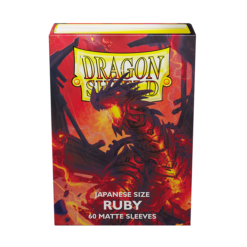 Dragon Shield: Japanese Size 60ct Sleeves - Ruby (Matte) | Gamers Paradise