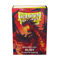 Dragon Shield: Japanese Size 60ct Sleeves - Ruby (Matte) | Gamers Paradise