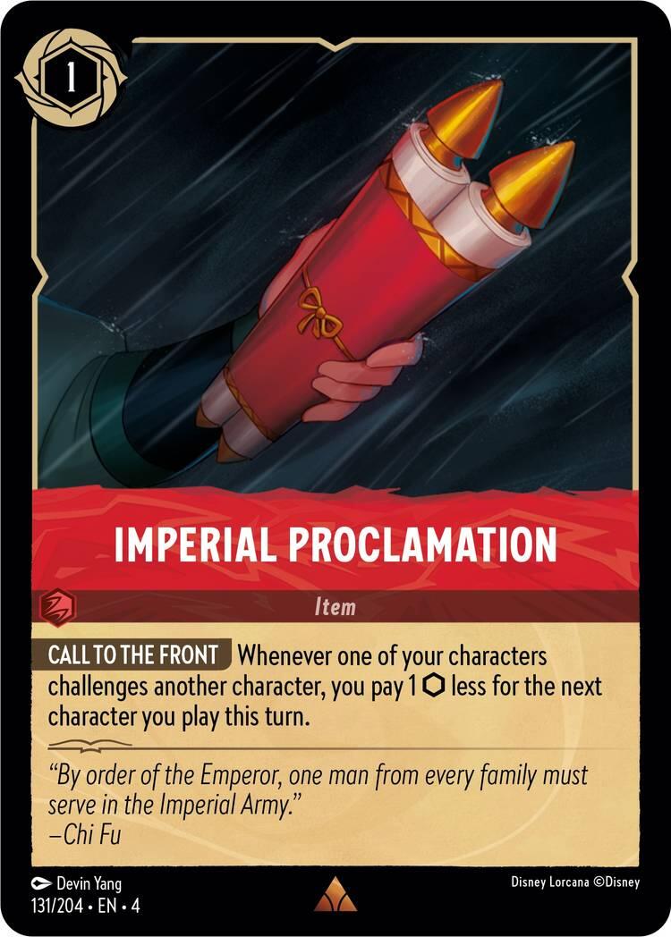 Imperial Proclamation (131/204) [Ursula's Return] | Gamers Paradise