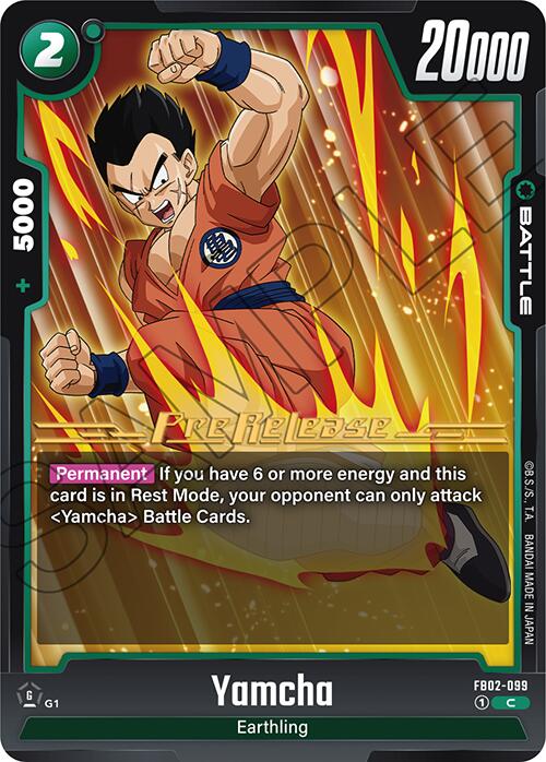 Yamcha [Blazing Aura Pre-Release Cards] | Gamers Paradise