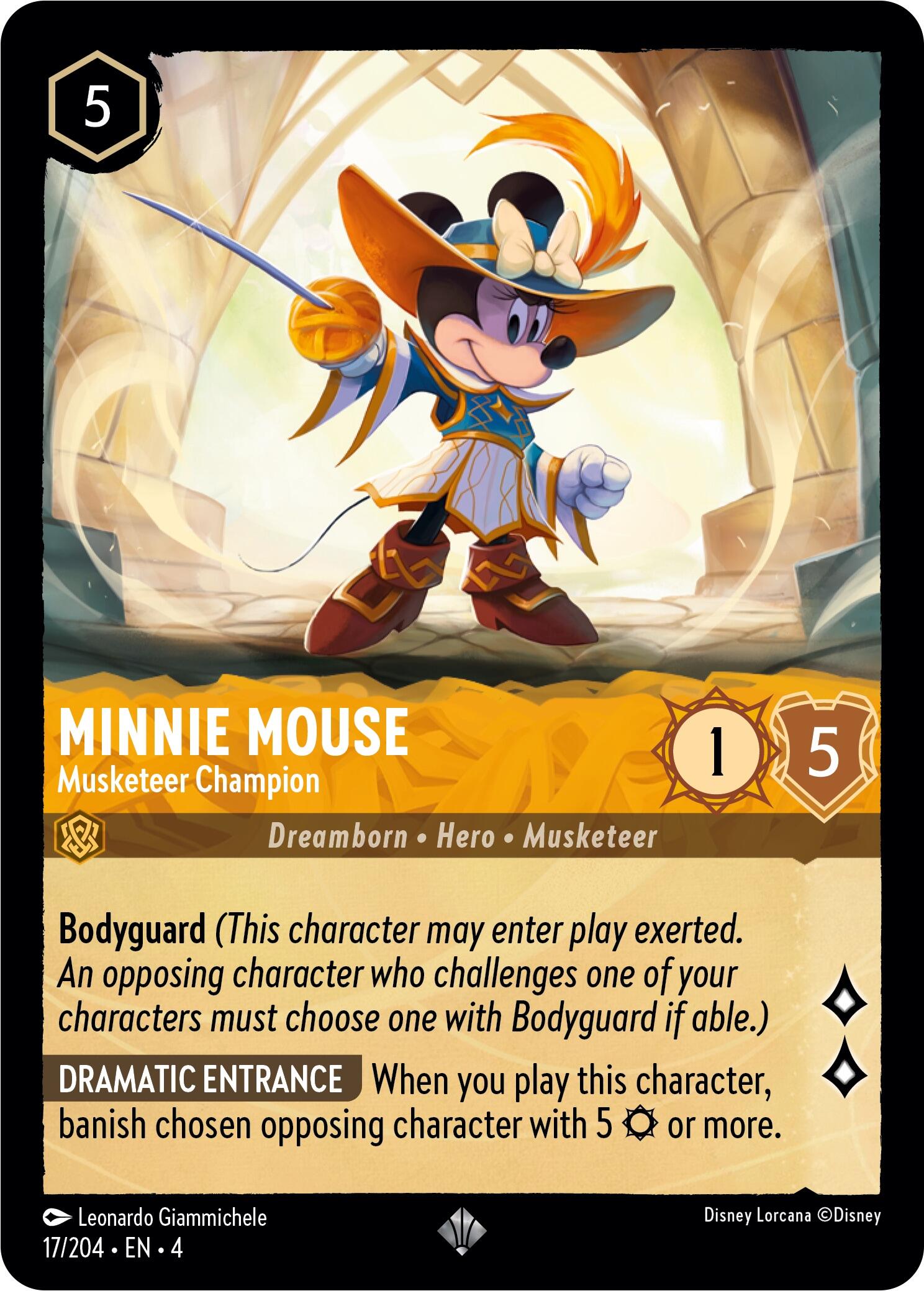 Minnie Mouse - Musketeer Champion (17/204) [Ursula's Return] | Gamers Paradise