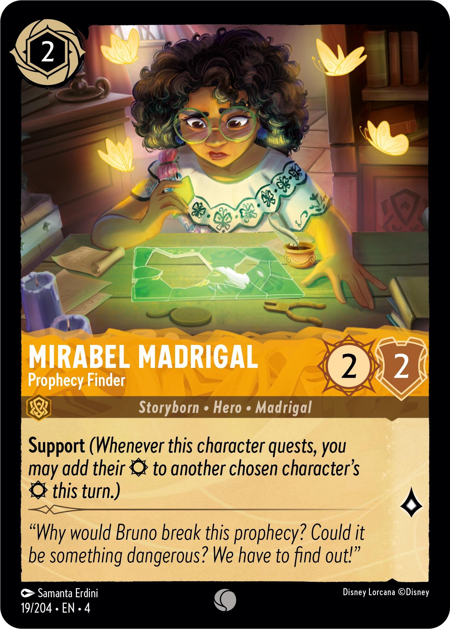 Mirabel Madrigal - Prophecy Finder (19/204) [Ursula's Return] | Gamers Paradise