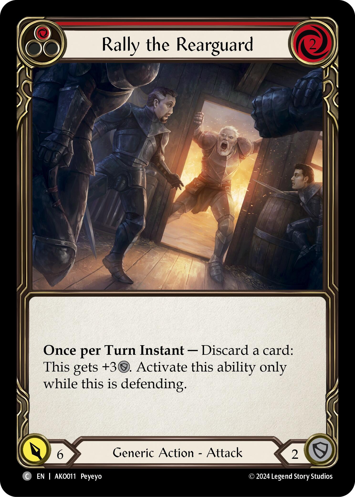 Rally the Rearguard (Red) [AKO011] (Armory Deck: Kayo) | Gamers Paradise