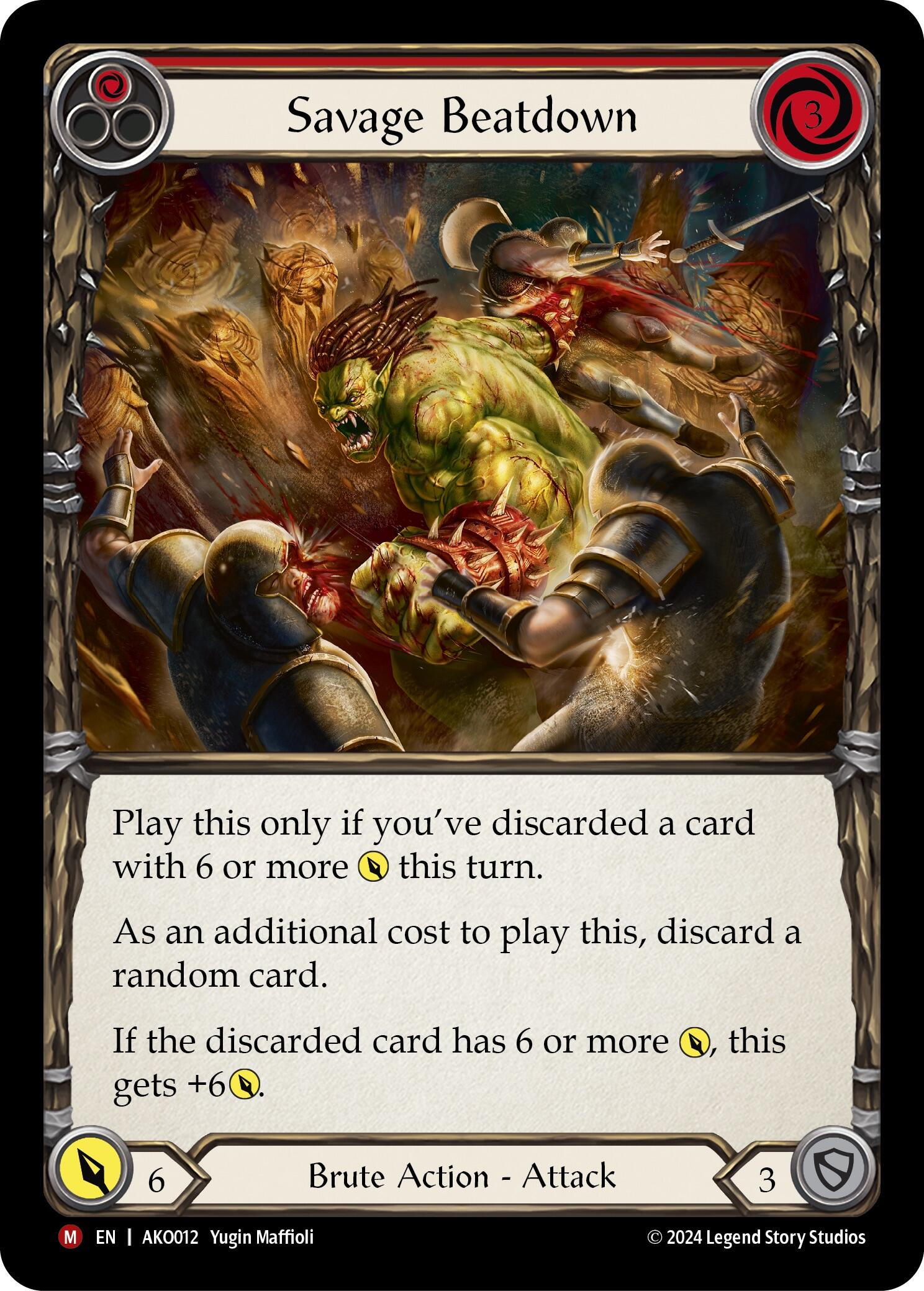 Savage Beatdown [AKO012] (Armory Deck: Kayo) | Gamers Paradise