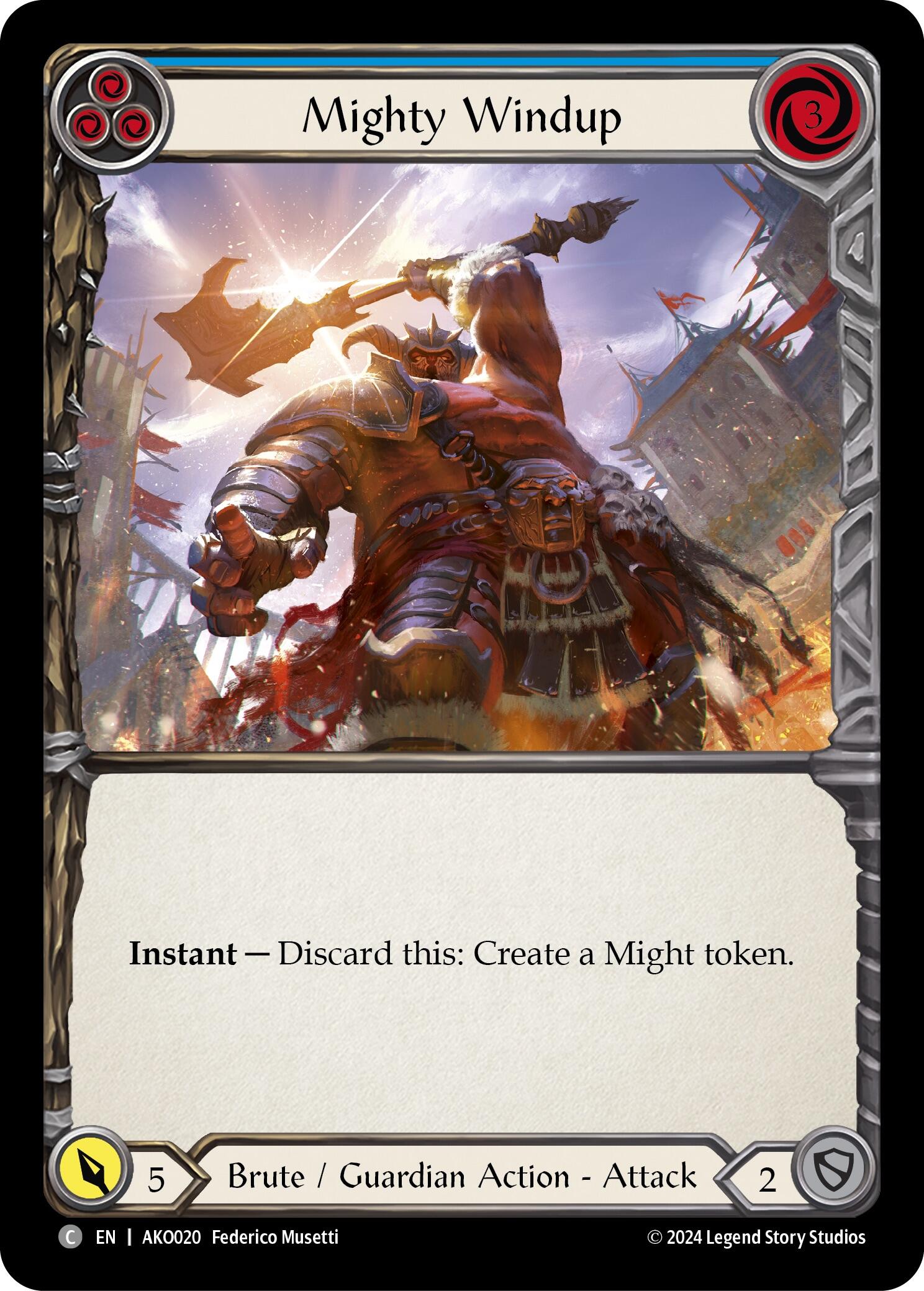 Mighty Windup (Blue) [AKO020] (Armory Deck: Kayo) | Gamers Paradise
