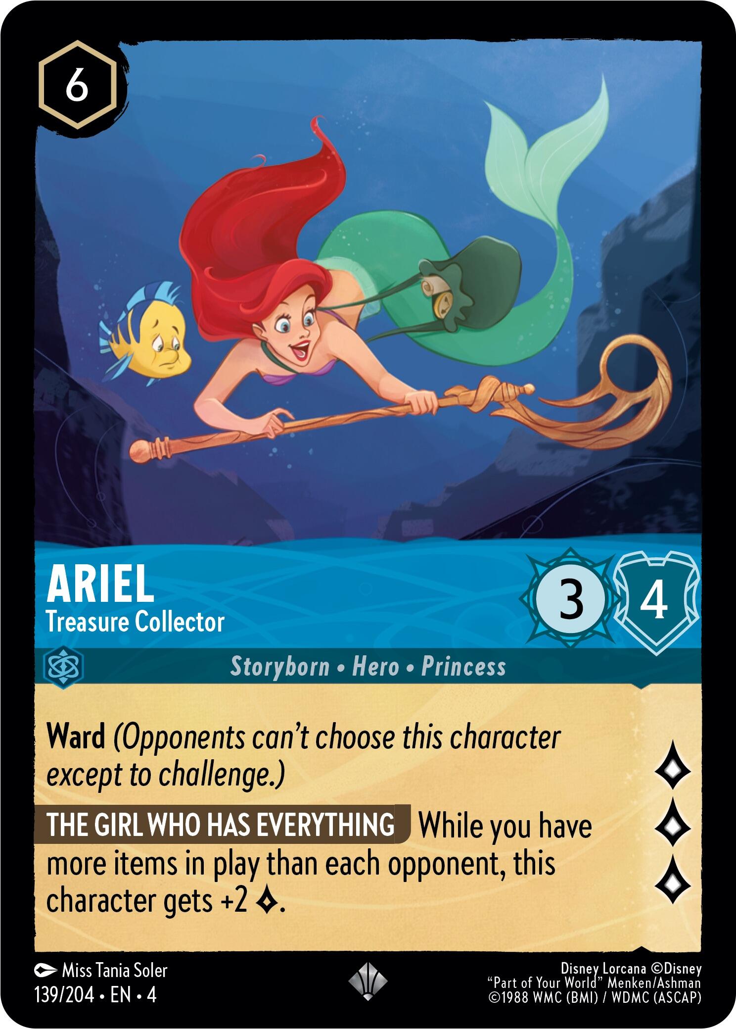Ariel - Treasure Collector (139/204) [Ursula's Return] | Gamers Paradise