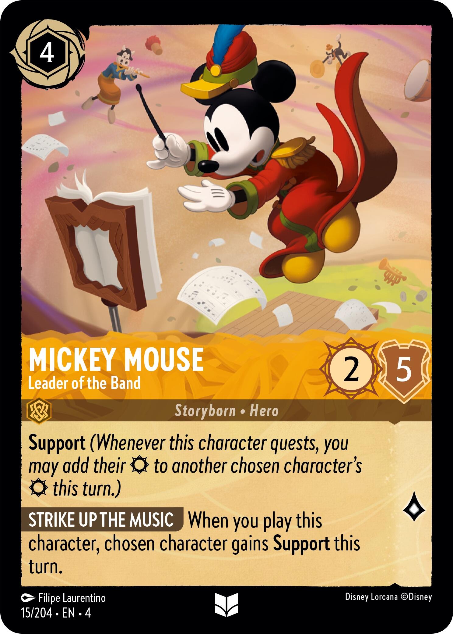 Mickey Mouse - Leader of the Band (15/204) [Ursula's Return] | Gamers Paradise