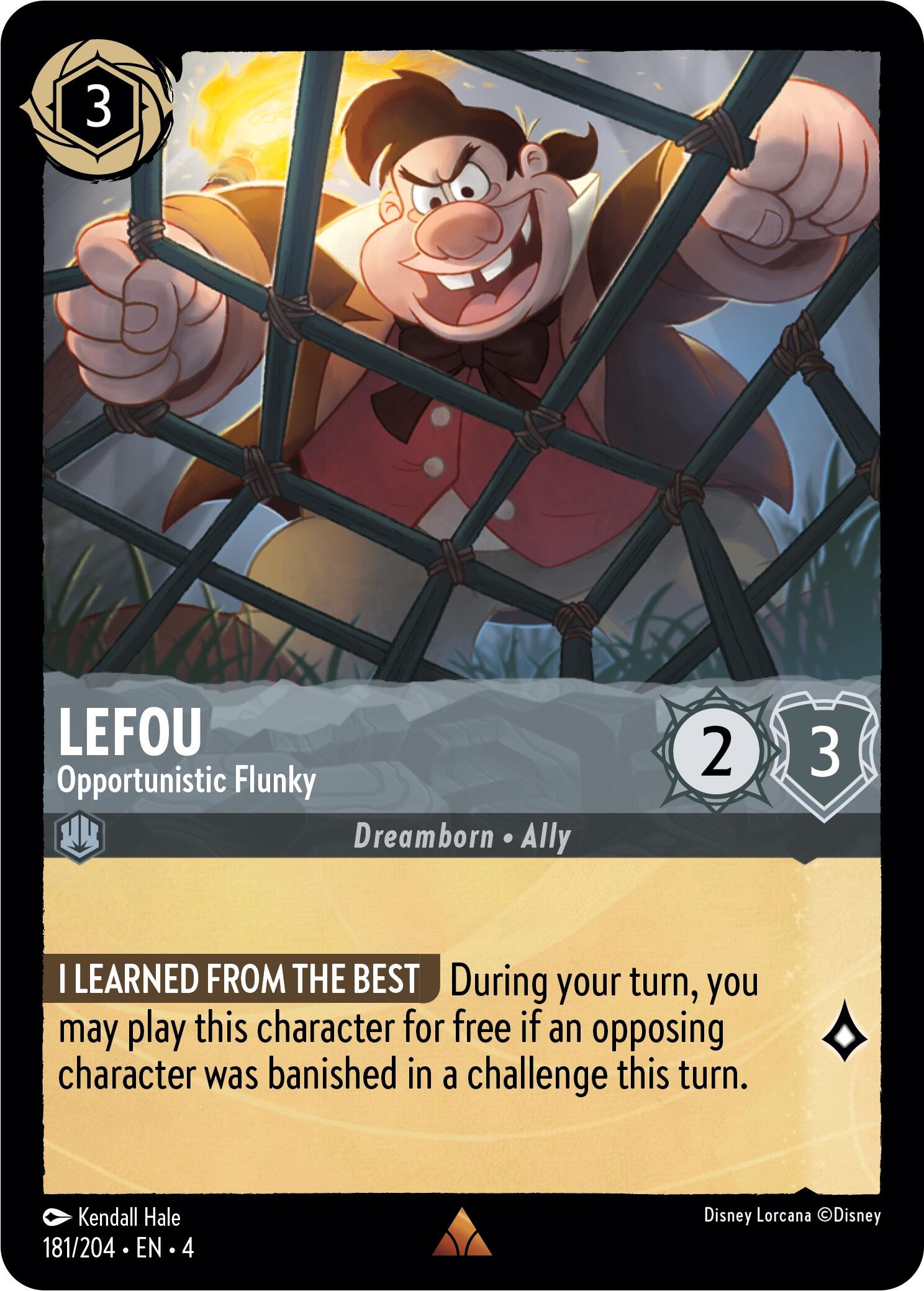 LeFou - Opportunistic Flunky (181/204) [Ursula's Return] | Gamers Paradise