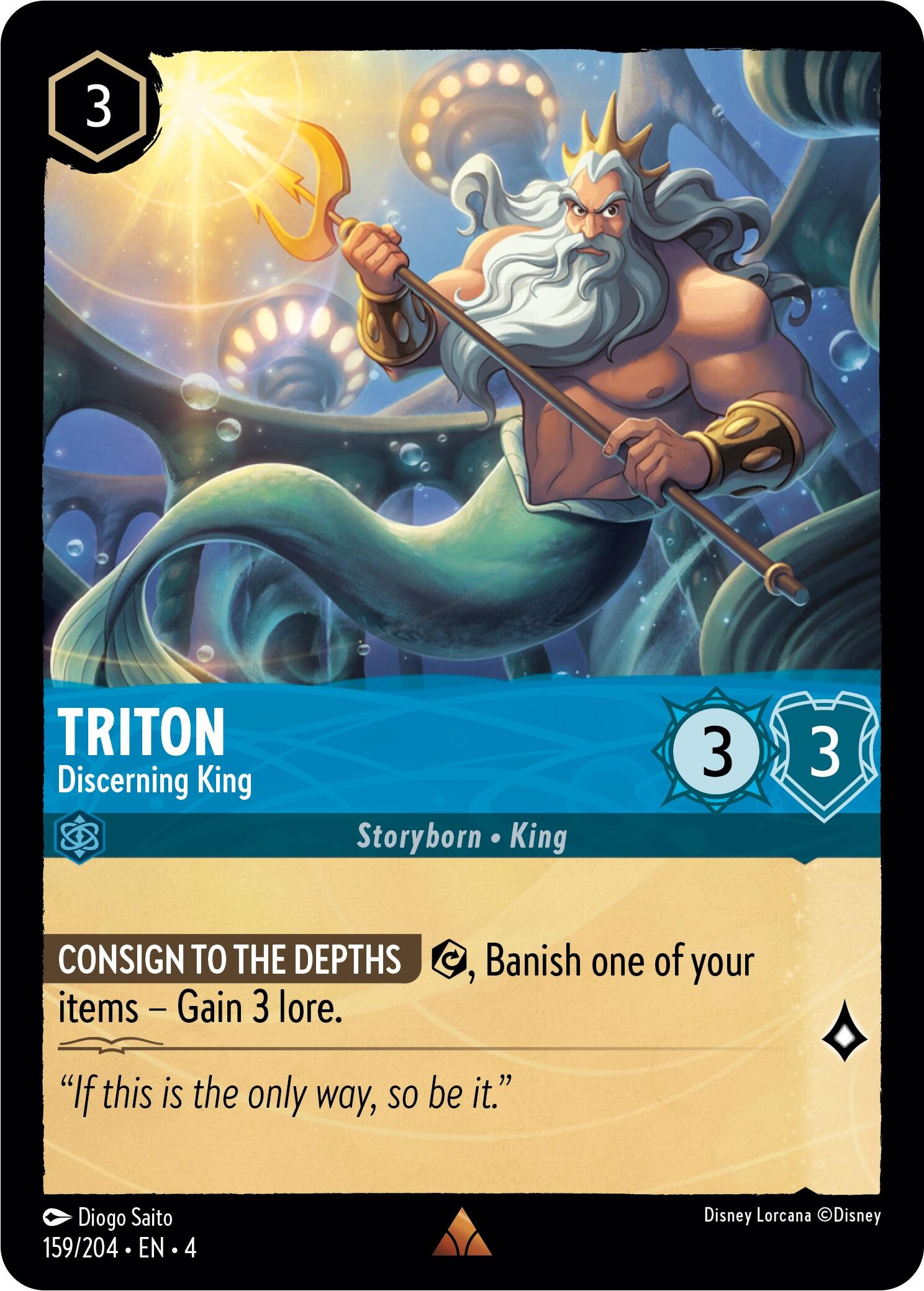 Triton - Discerning King (159/204) [Ursula's Return] | Gamers Paradise