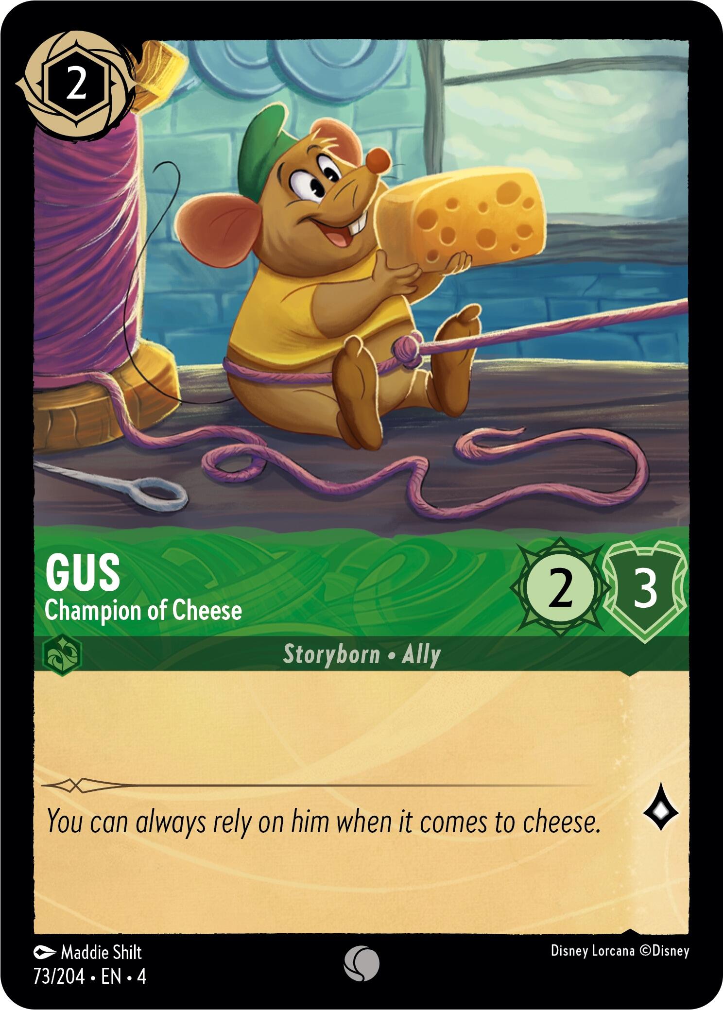 Gus - Champion of Cheese (73/204) [Ursula's Return] | Gamers Paradise