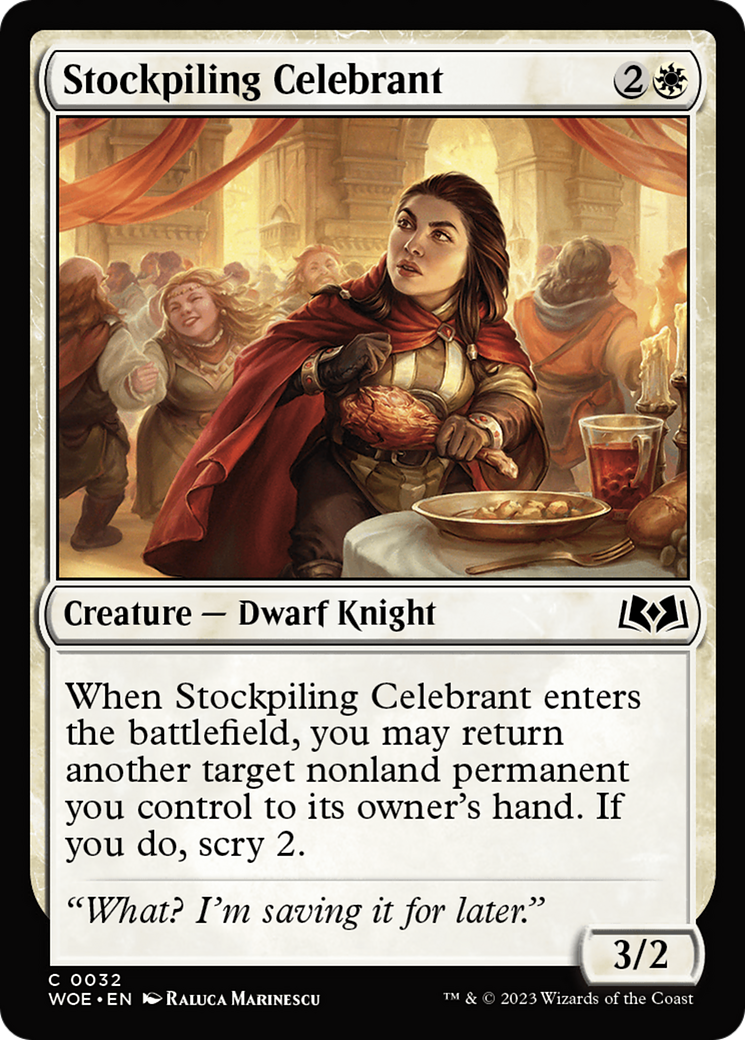 Stockpiling Celebrant [Wilds of Eldraine] | Gamers Paradise