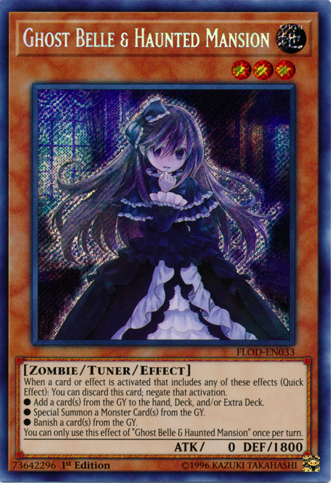 Ghost Belle & Haunted Mansion [FLOD-EN033] Secret Rare | Gamers Paradise