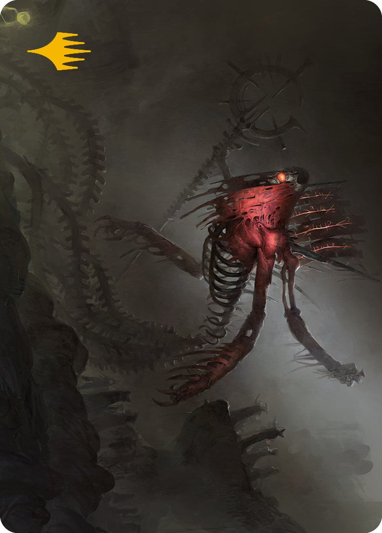 Drivnod, Carnage Dominus Art Card (Gold-Stamped Signature) [Phyrexia: All Will Be One Art Series] | Gamers Paradise