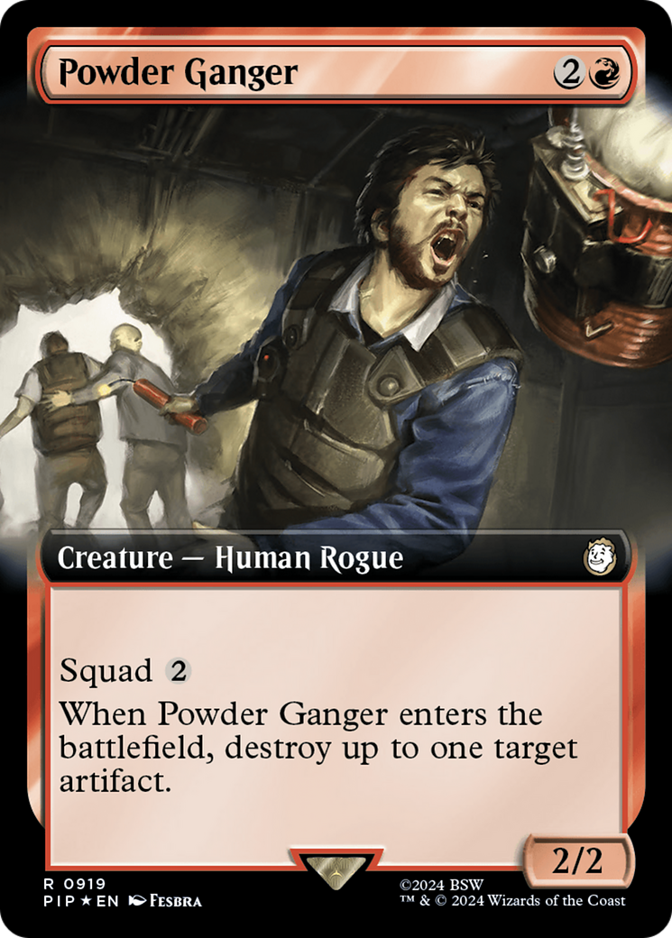 Powder Ganger (Extended Art) (Surge Foil) [Fallout] | Gamers Paradise