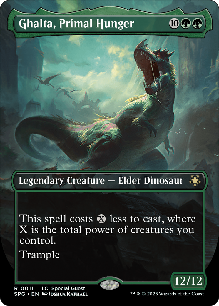 Ghalta, Primal Hunger (Borderless) [The Lost Caverns of Ixalan Special Guests] | Gamers Paradise