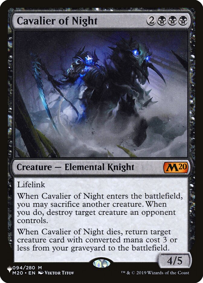 Cavalier of Night [The List] | Gamers Paradise