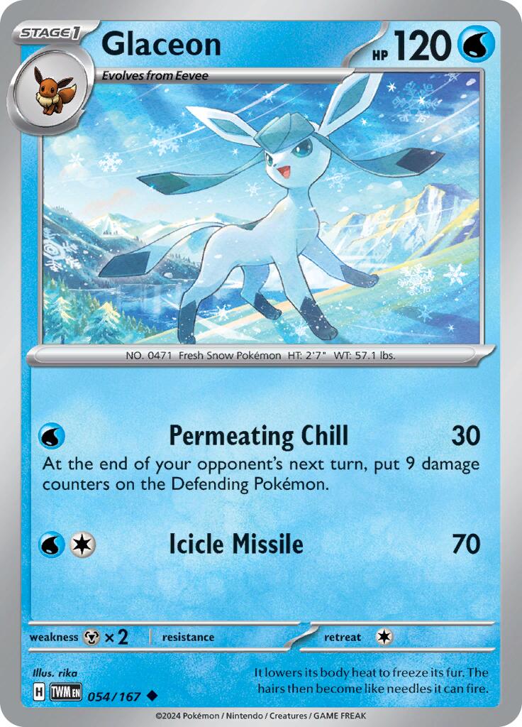 Glaceon (054/167) [Scarlet & Violet: Twilight Masquerade] | Gamers Paradise
