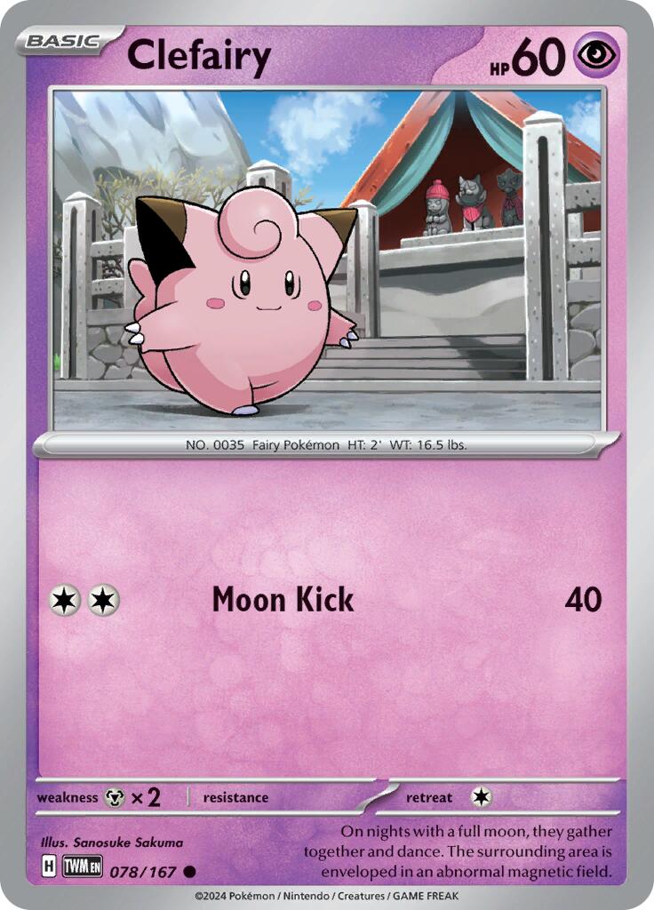Clefairy (078/167) [Scarlet & Violet: Twilight Masquerade] | Gamers Paradise