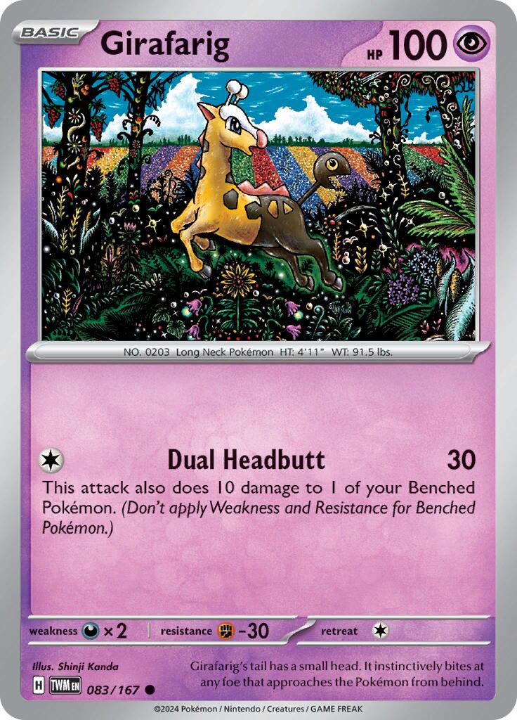 Girafarig (083/167) [Scarlet & Violet: Twilight Masquerade] | Gamers Paradise