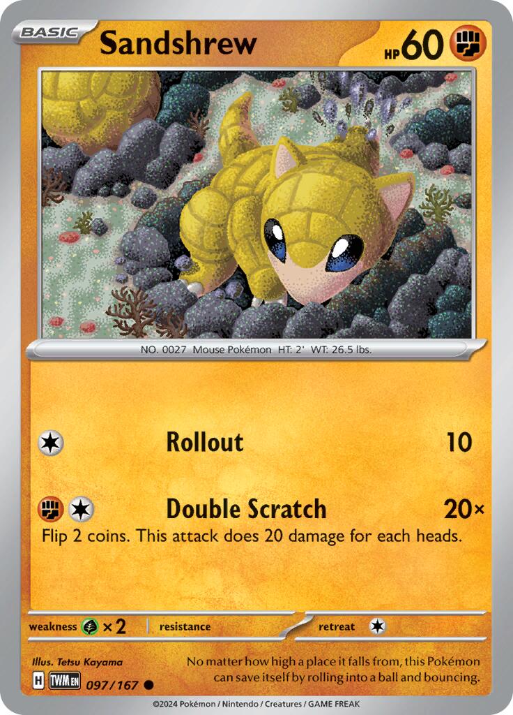 Sandshrew (097/167) [Scarlet & Violet: Twilight Masquerade] | Gamers Paradise