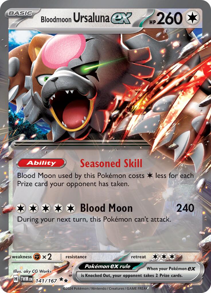 Bloodmoon Ursaluna ex (141/167) [Scarlet & Violet: Twilight Masquerade] | Gamers Paradise