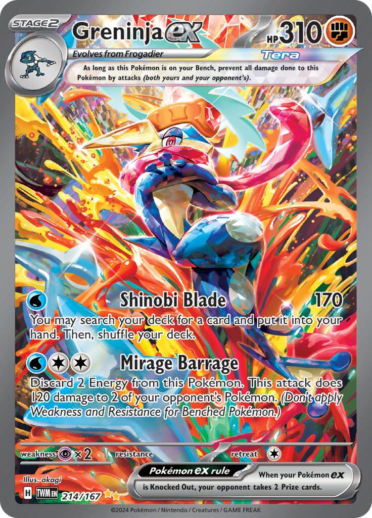 Greninja ex (214/167) [Scarlet & Violet: Twilight Masquerade] | Gamers Paradise