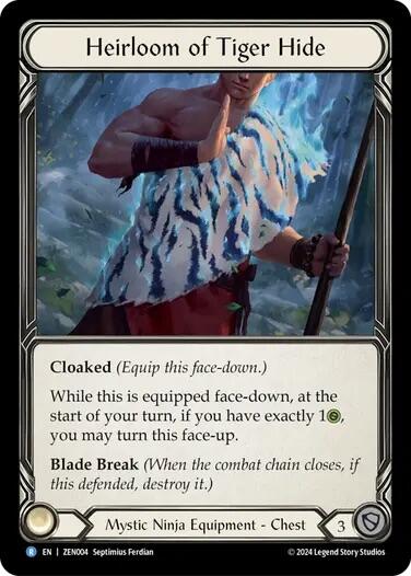 Heirloom of Tiger Hide [ZEN004] (Part the Mistveil Zen Blitz Deck) | Gamers Paradise