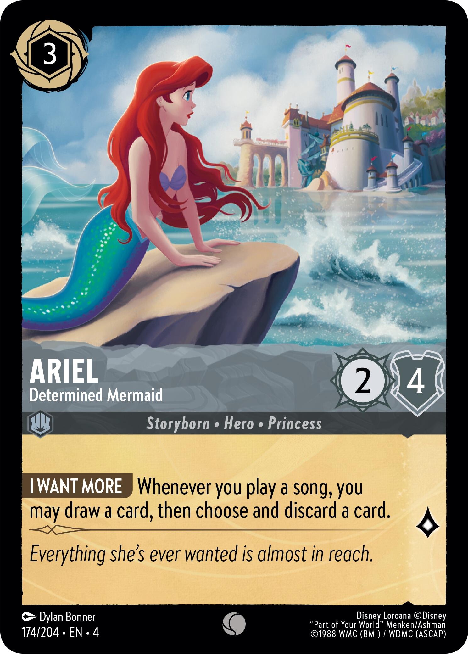 Ariel - Determined Mermaid (174/204) [Ursula's Return] | Gamers Paradise
