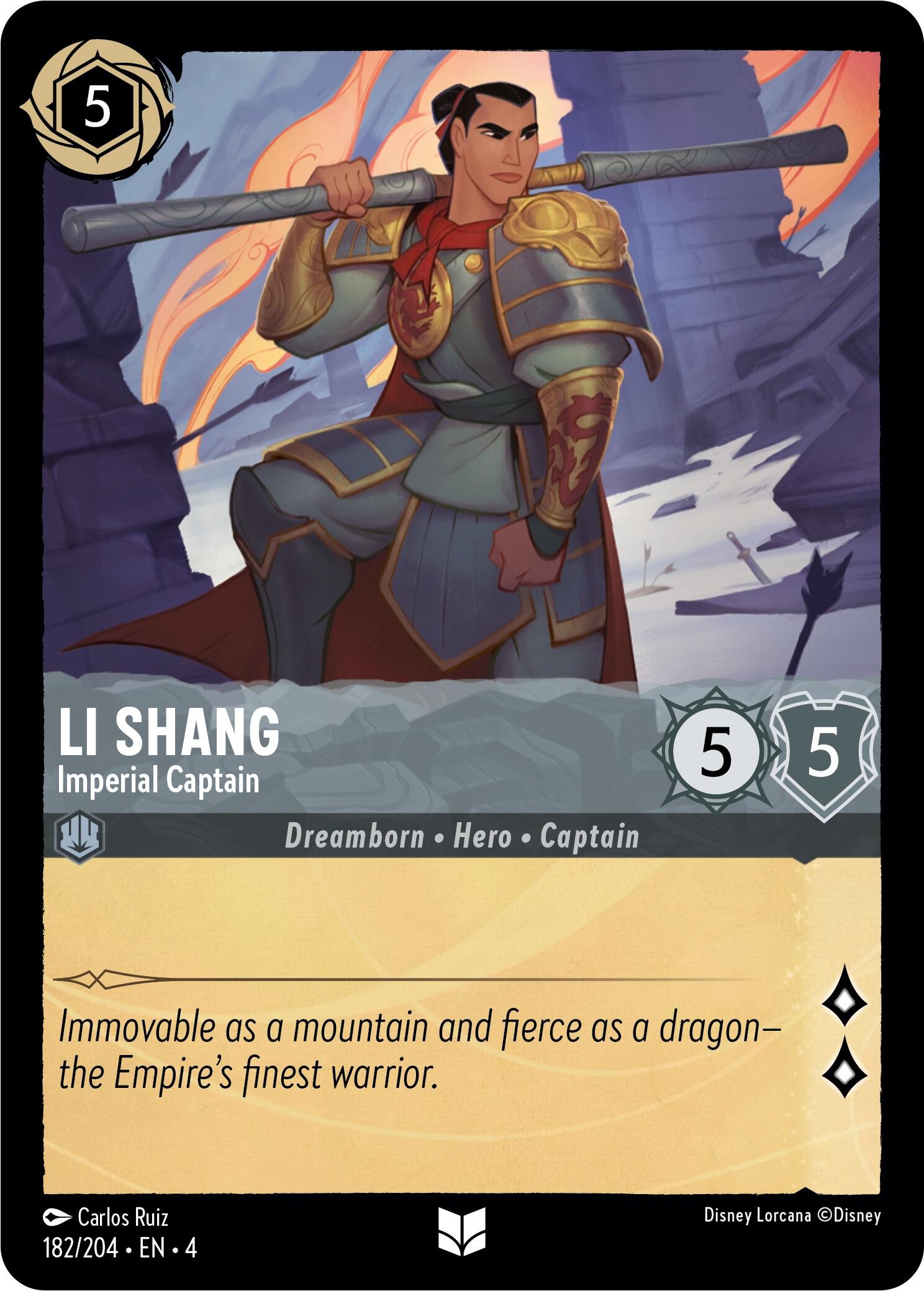 Li Shang - Imperial Captain (182/204) [Ursula's Return] | Gamers Paradise