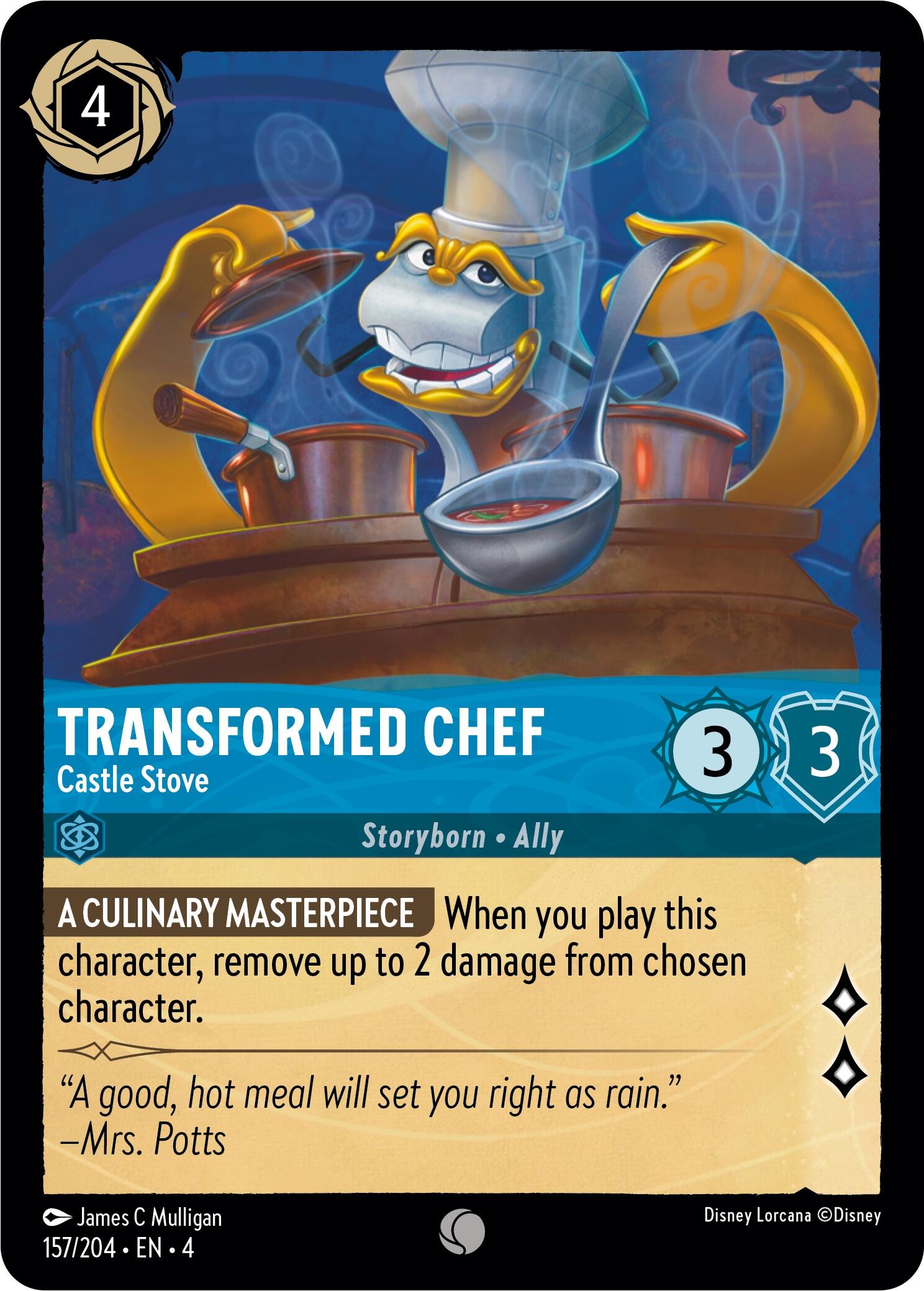 Transformed Chef - Castle Stove (157/204) [Ursula's Return] | Gamers Paradise