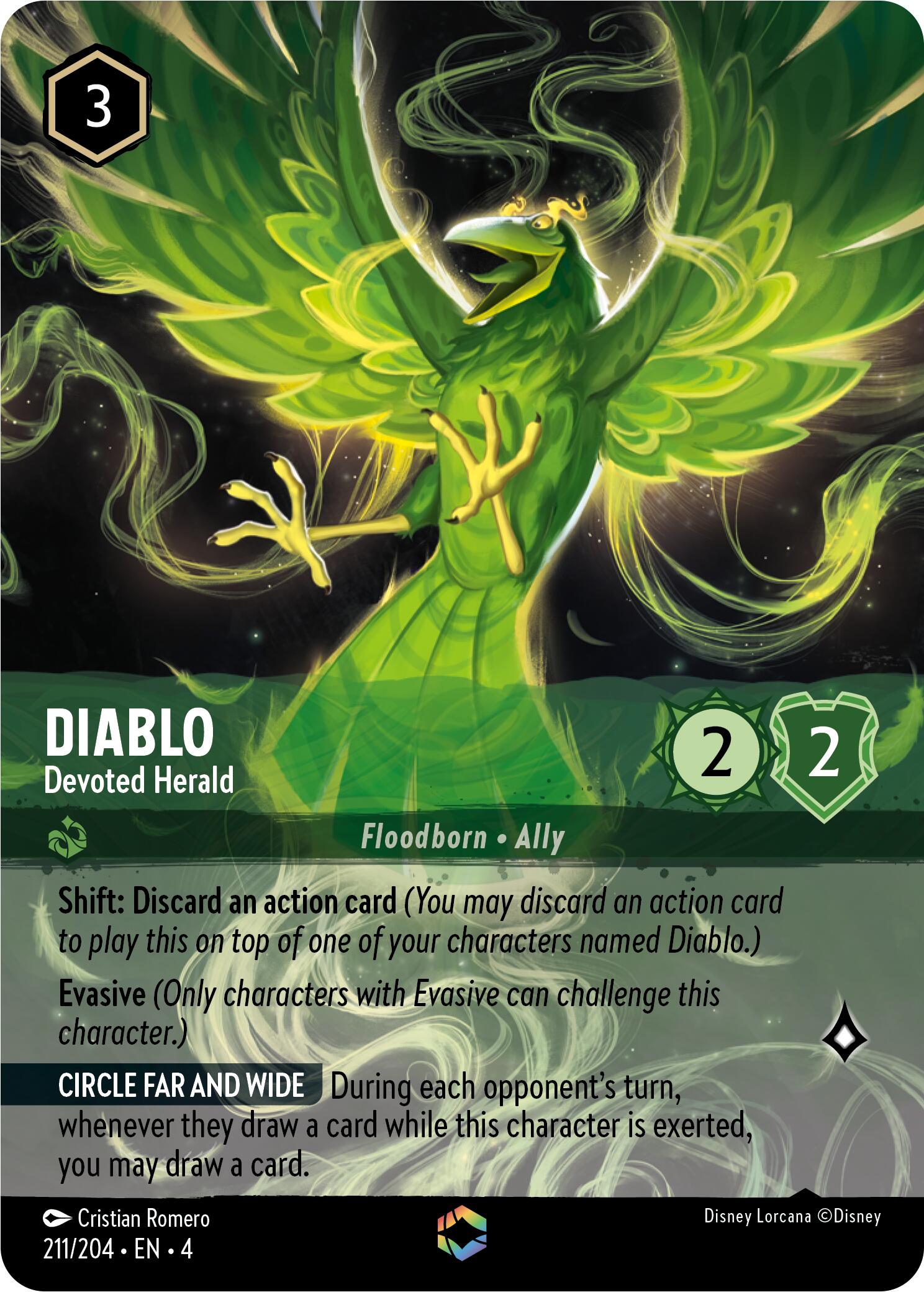 Diablo - Devoted Herald (Enchanted) (211/204) [Ursula's Return] | Gamers Paradise