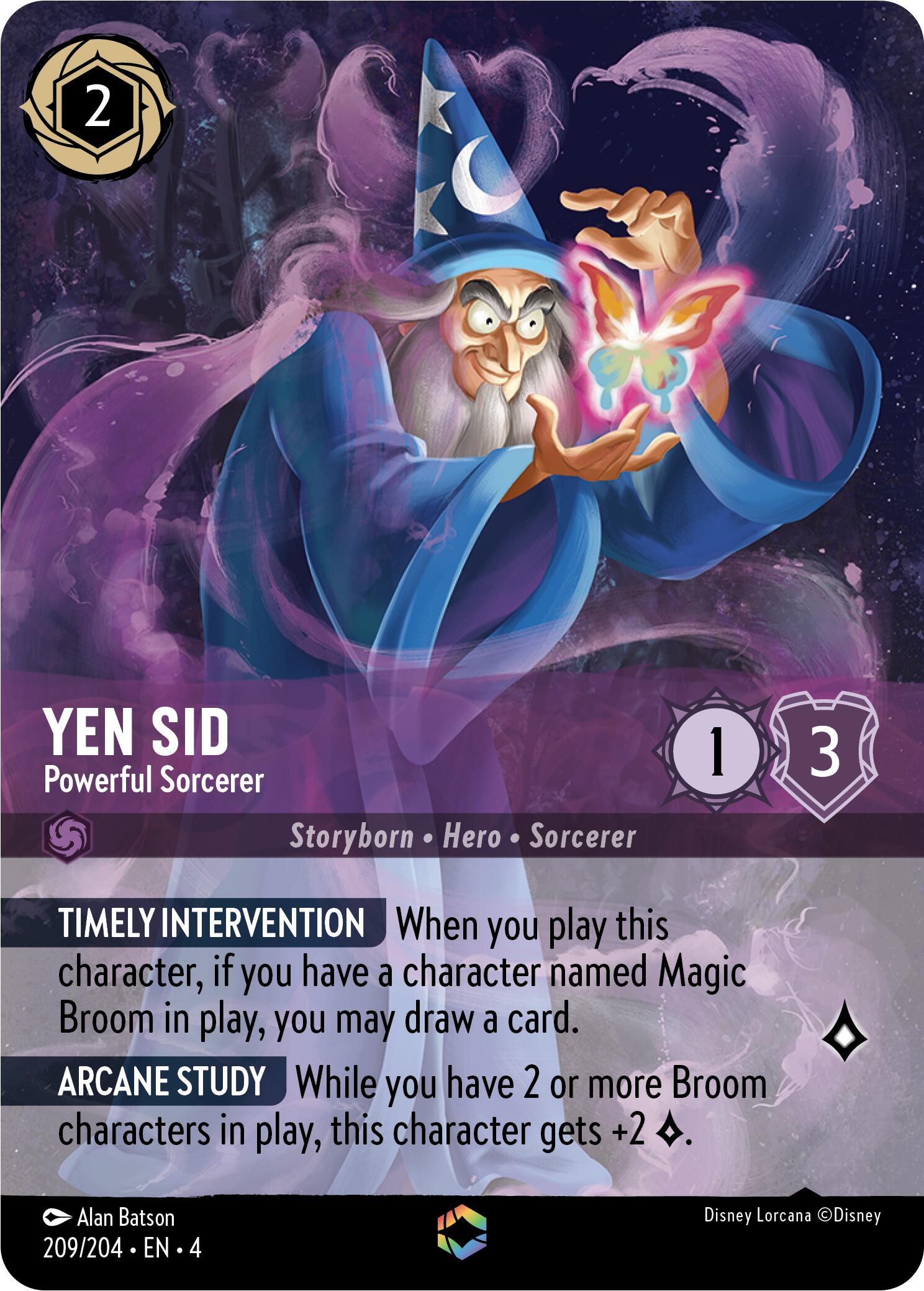 Yen Sid - Powerful Sorcerer (Enchanted) (209/204) [Ursula's Return] | Gamers Paradise