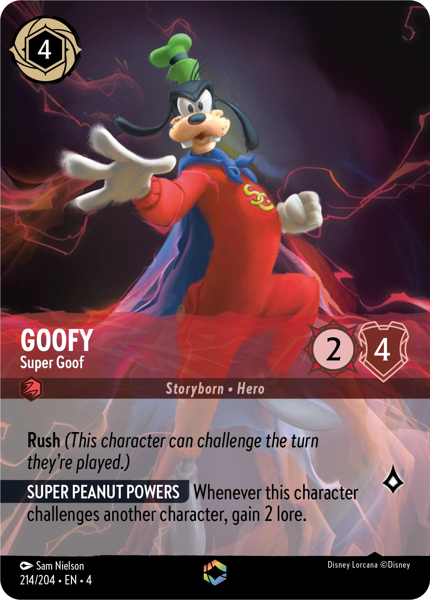 Goofy - Super Goof (Enchanted) (214/204) [Ursula's Return] | Gamers Paradise
