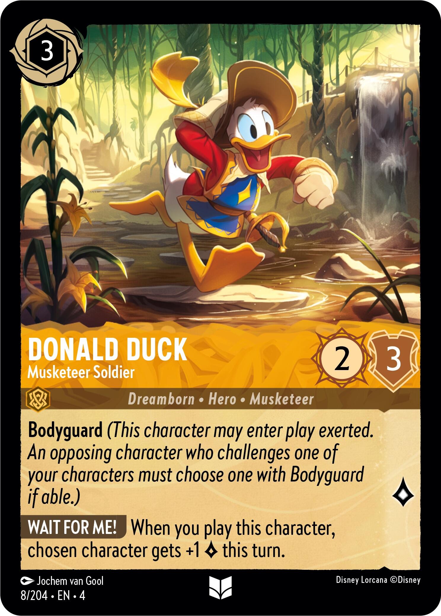 Donald Duck - Musketeer Soldier (8/204) [Ursula's Return] | Gamers Paradise