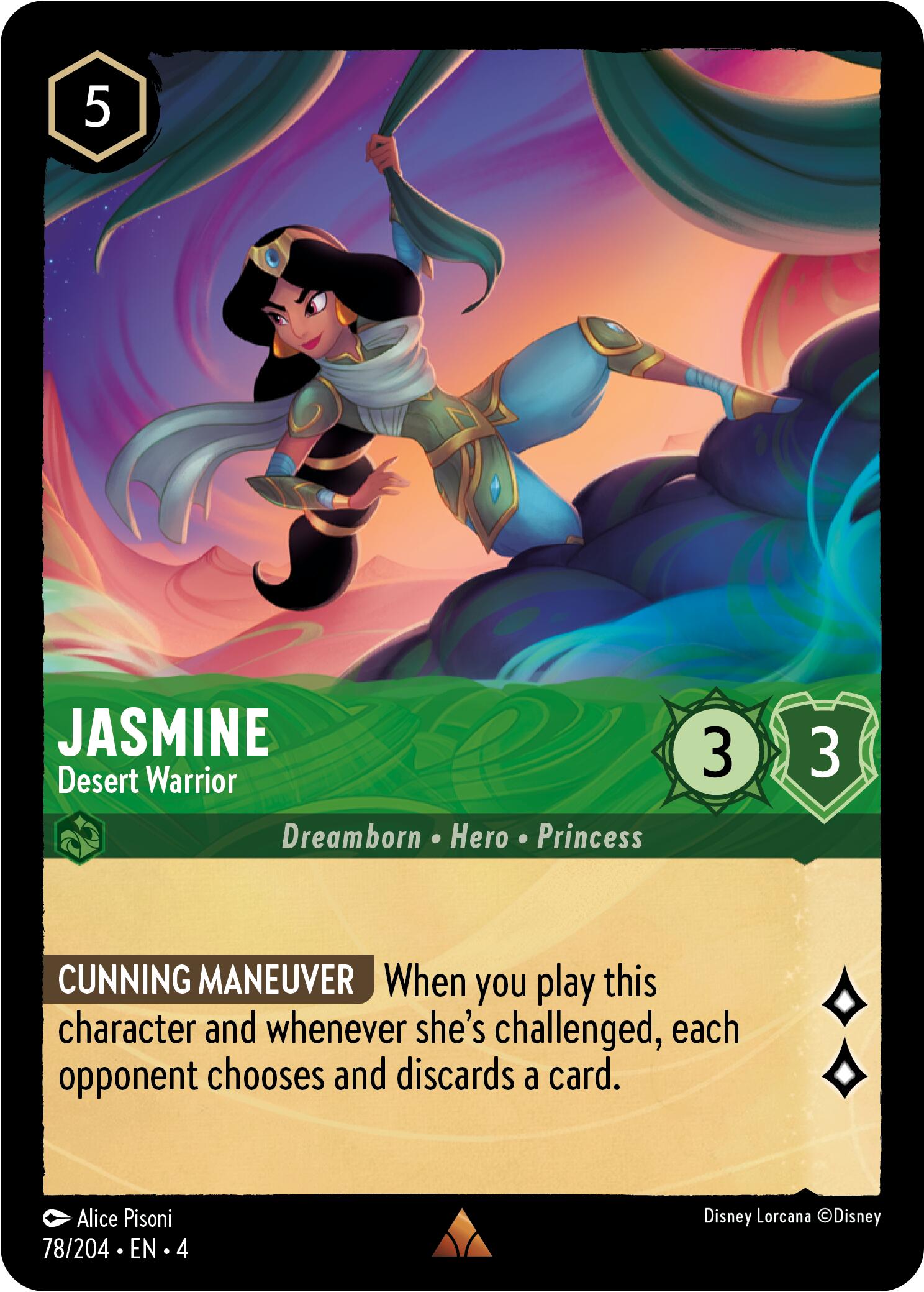 Jasmine - Desert Warrior (78/204) [Ursula's Return] | Gamers Paradise