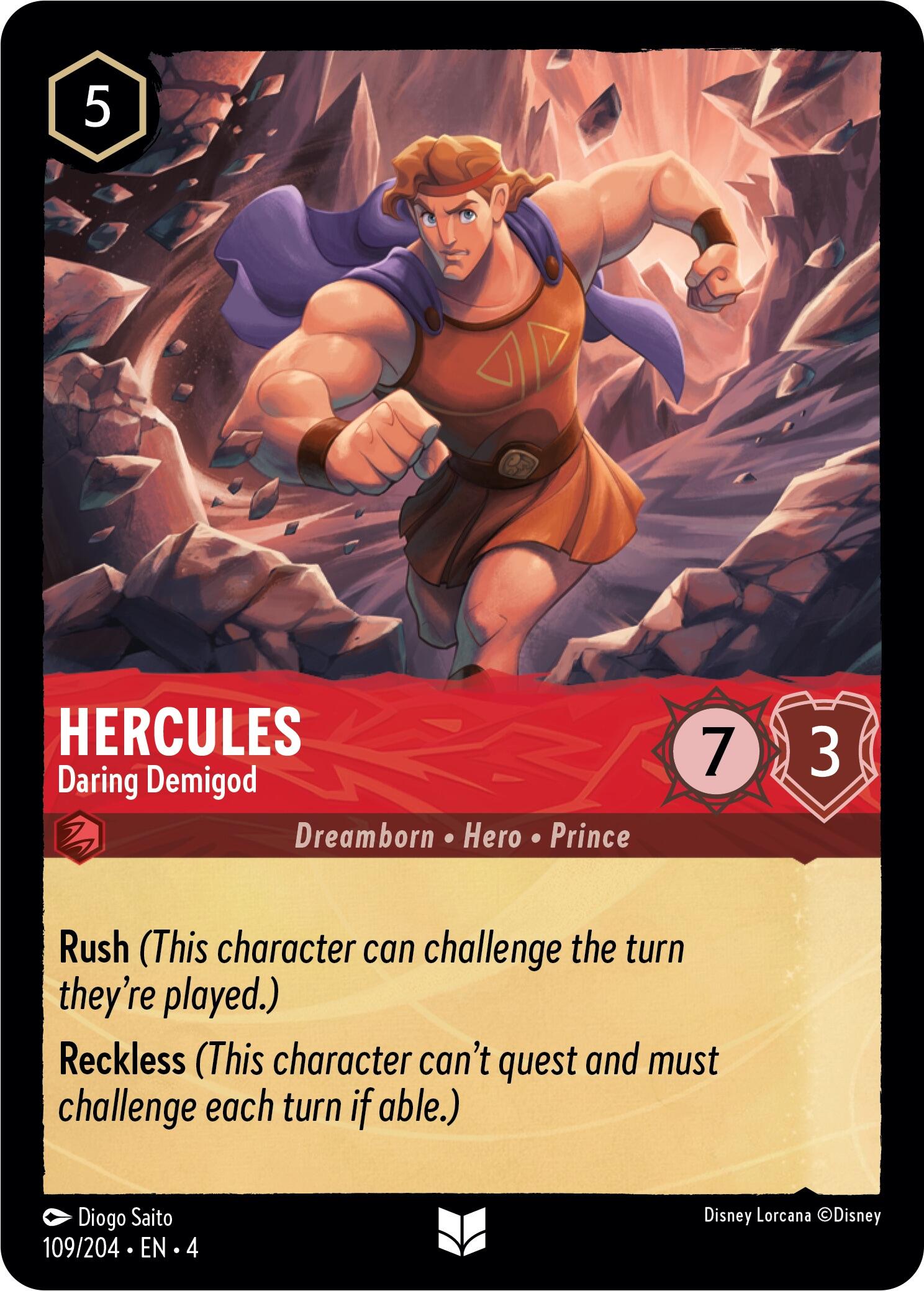 Hercules - Daring Demigod (109/204) [Ursula's Return] | Gamers Paradise