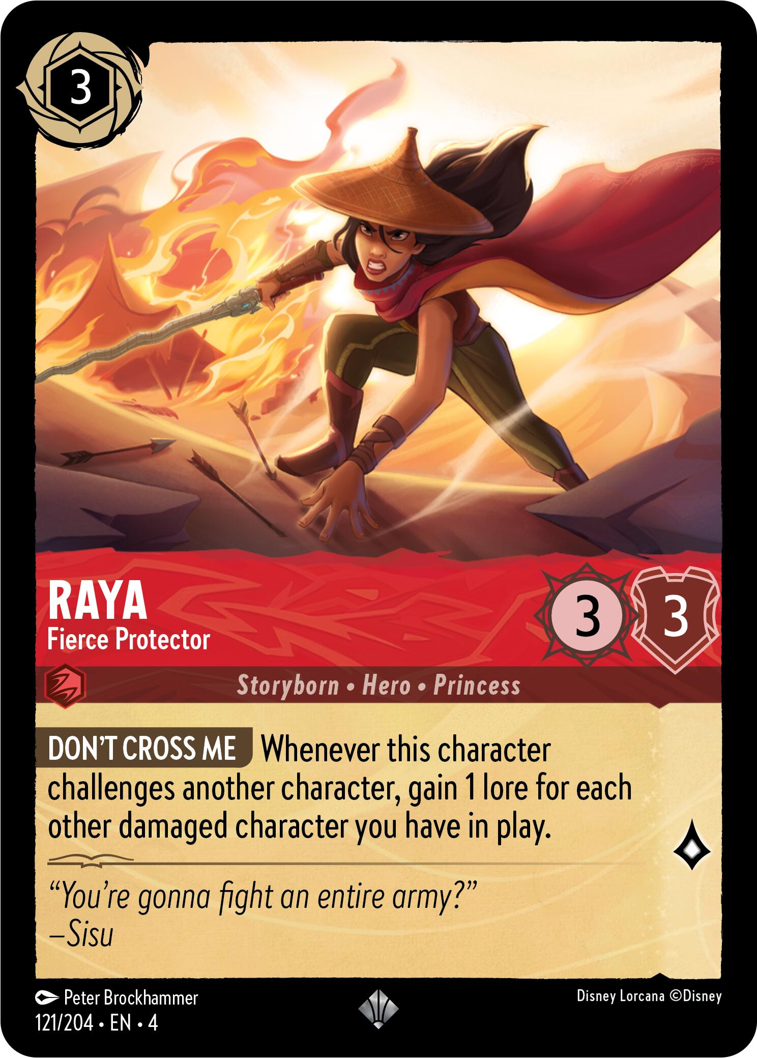 Raya - Fierce Protector (121/204) [Ursula's Return] | Gamers Paradise