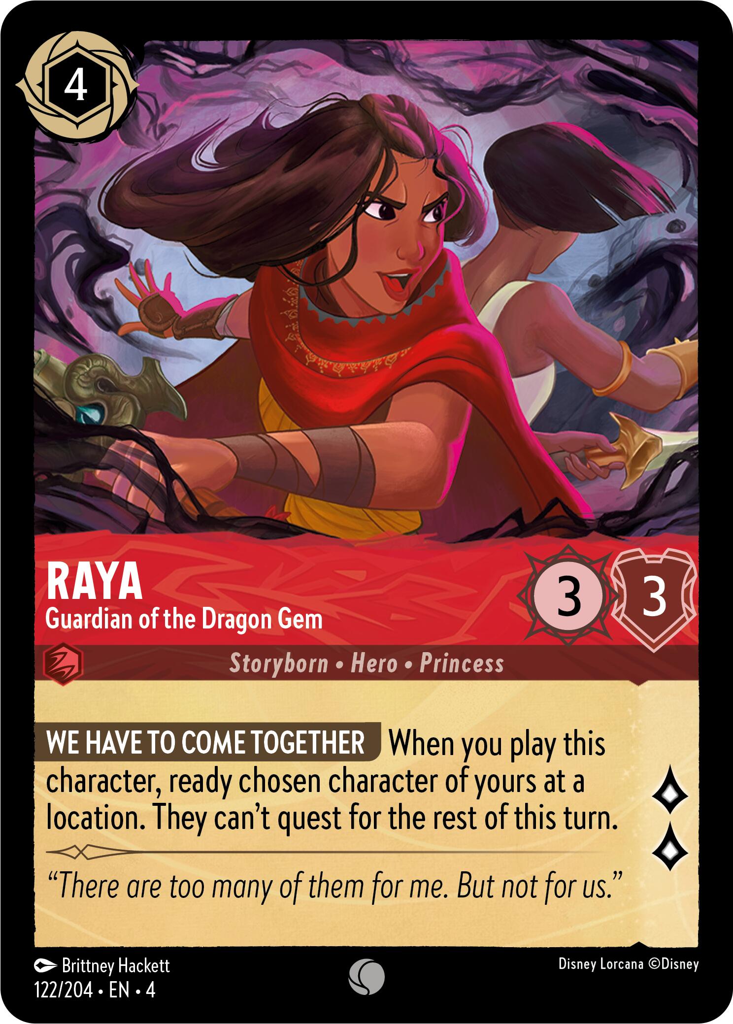 Raya - Guardian of the Dragon Gem (122/204) [Ursula's Return] | Gamers Paradise