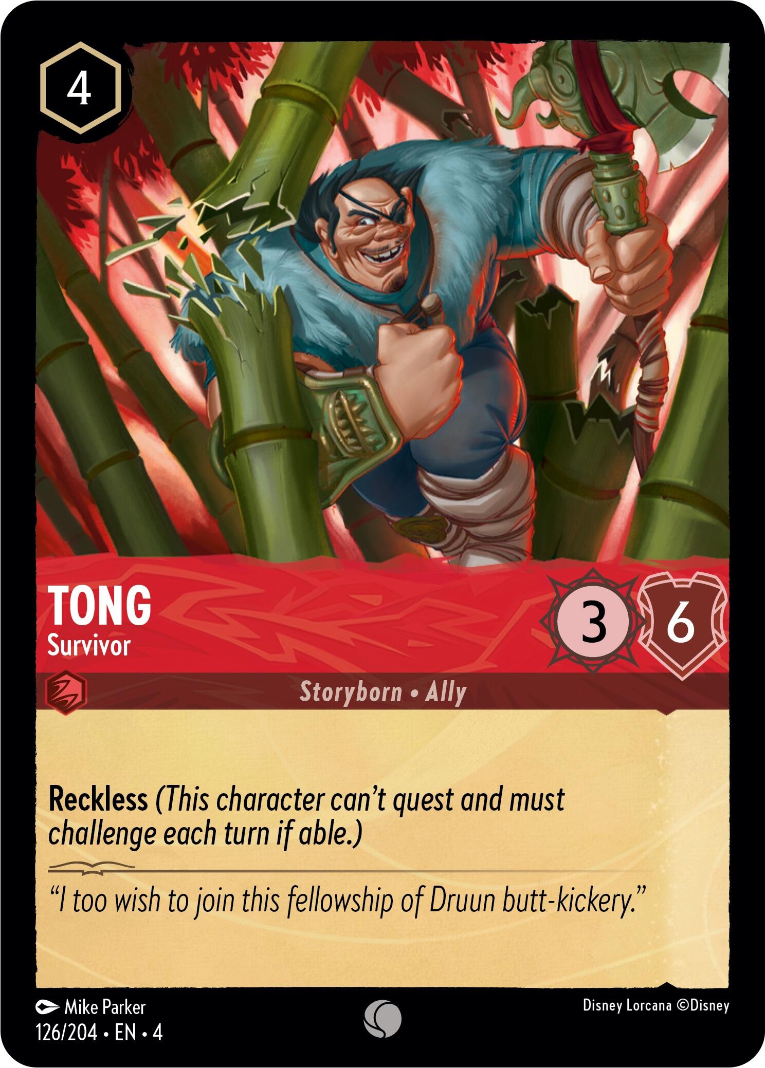 Tong - Survivor (126/204) [Ursula's Return] | Gamers Paradise