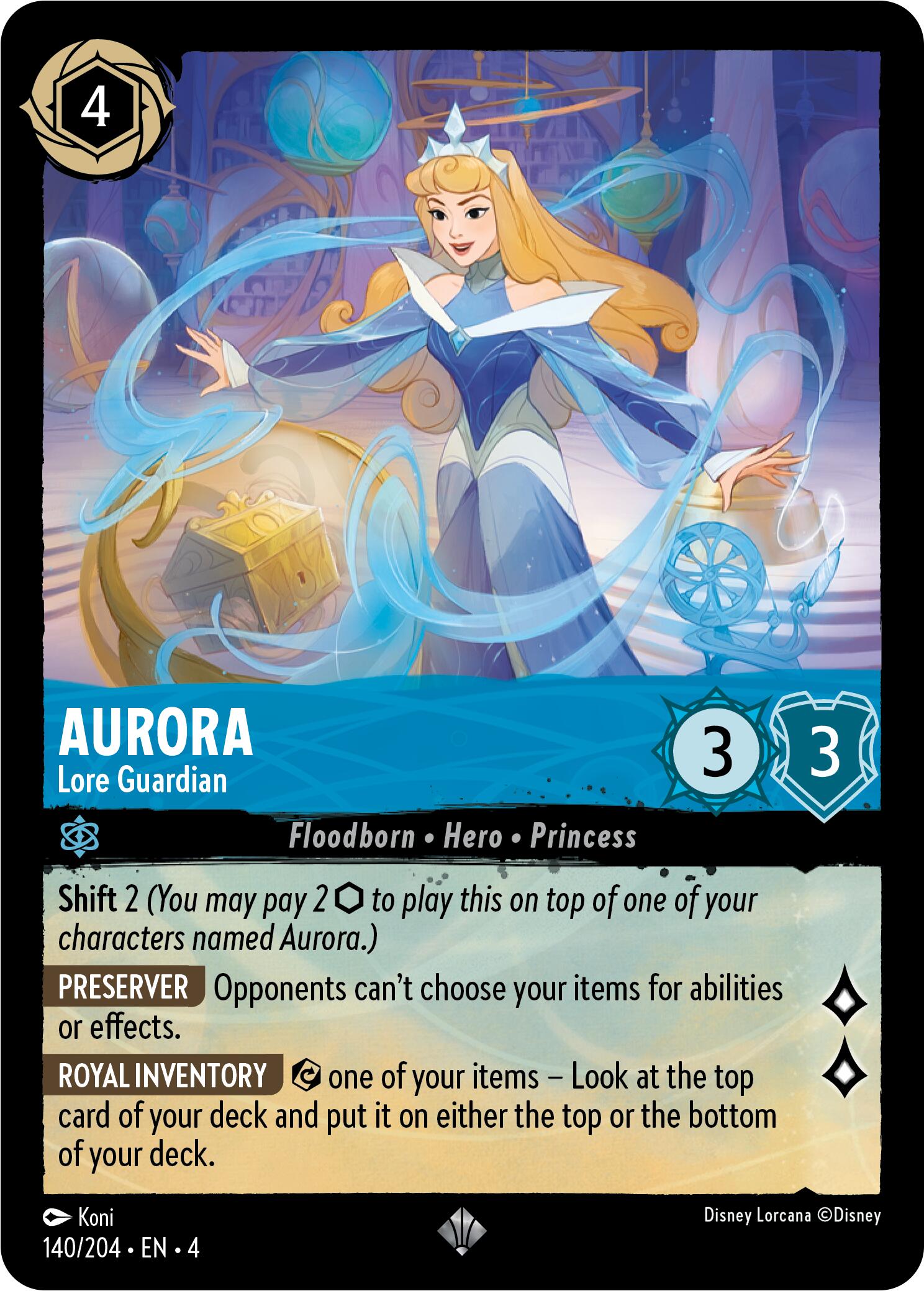 Aurora - Lore Guardian (140/204) [Ursula's Return] | Gamers Paradise