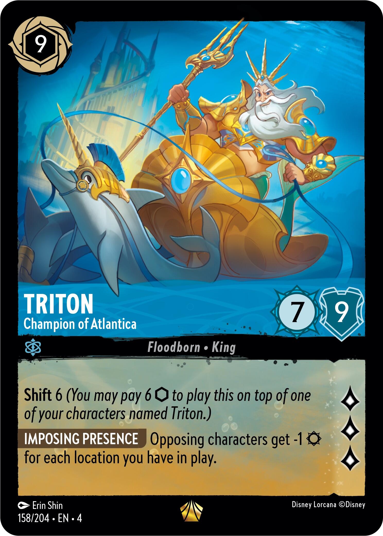 Triton - Champion of Atlantica (158/204) [Ursula's Return] | Gamers Paradise