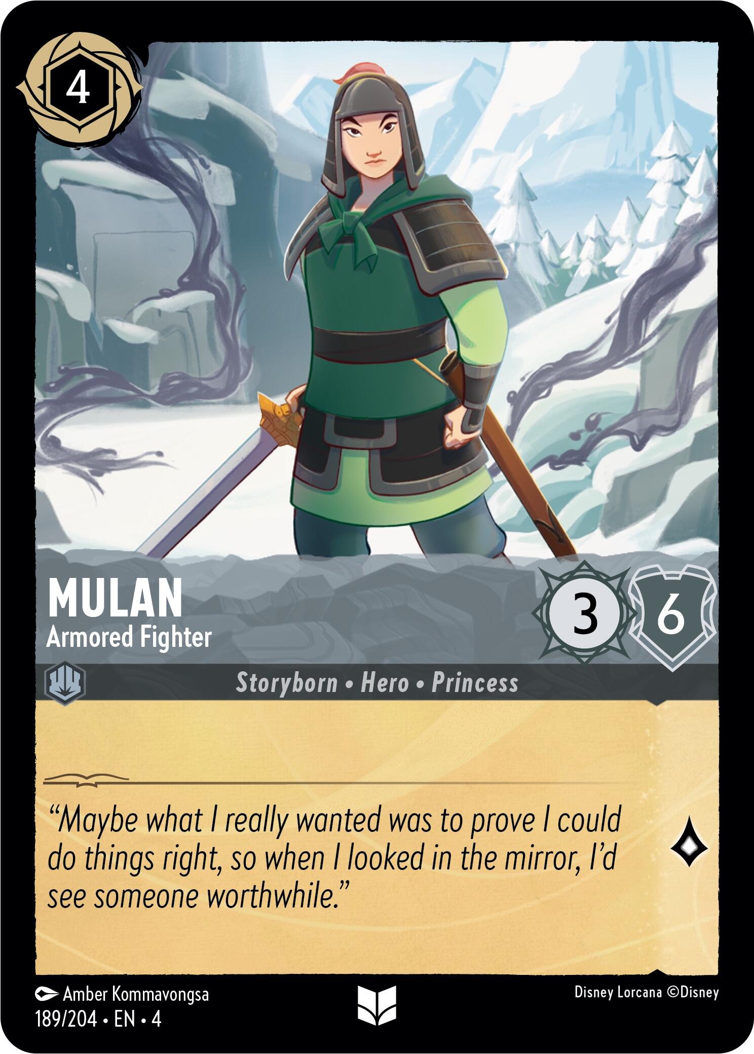 Mulan - Armored Fighter (189/204) [Ursula's Return] | Gamers Paradise