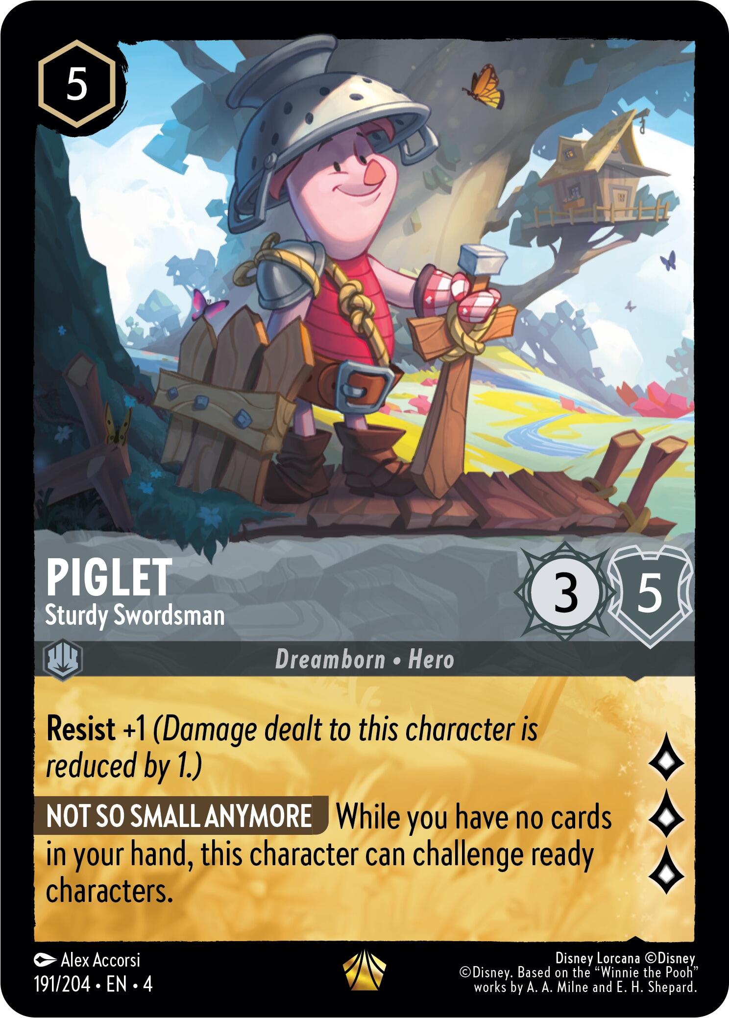 Piglet - Sturdy Swordsman (191/204) [Ursula's Return] | Gamers Paradise