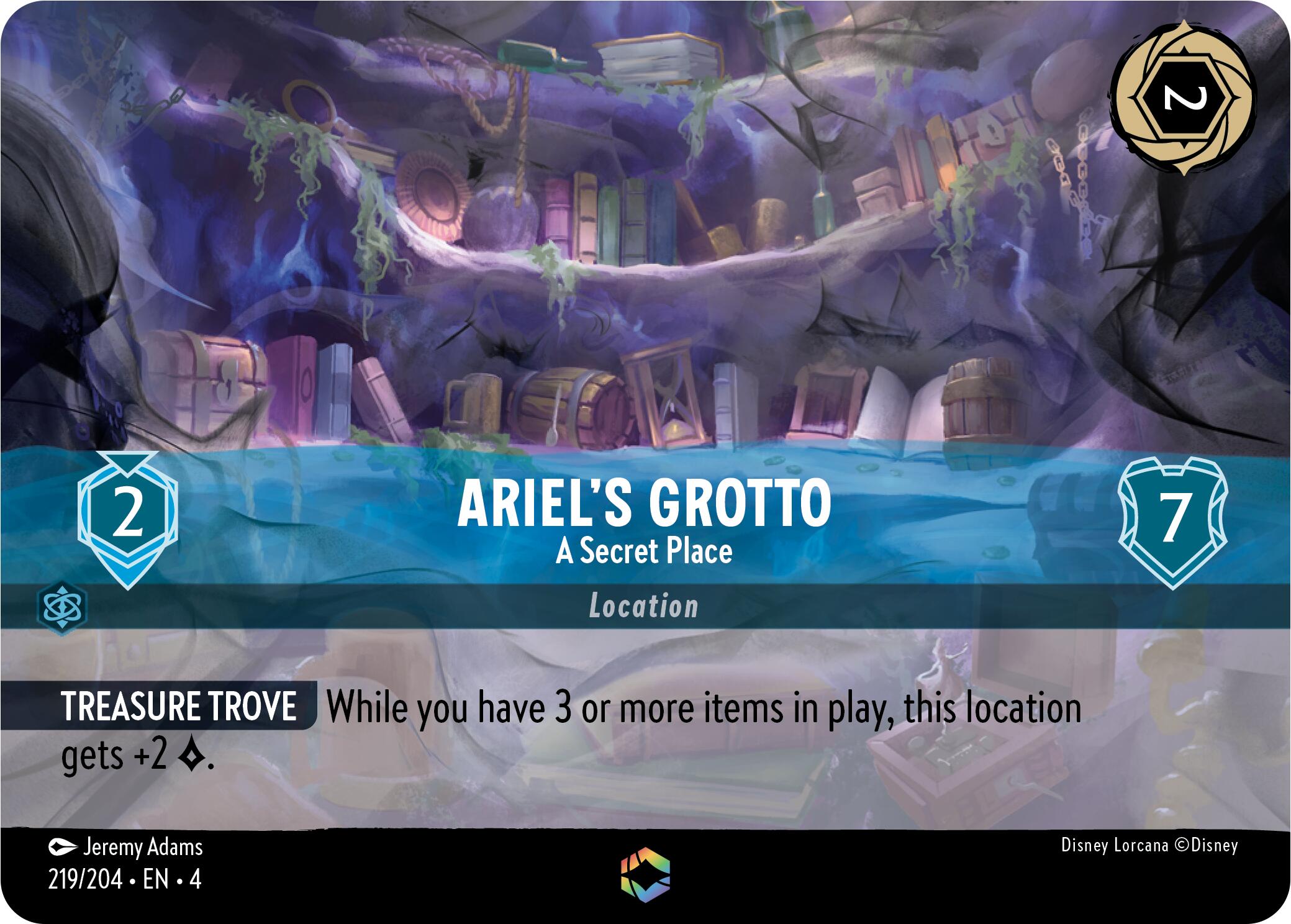 Ariel's Grotto - A Secret Place (Enchanted) (219/204) [Ursula's Return] | Gamers Paradise