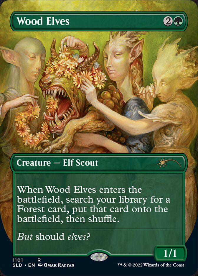 Wood Elves (Borderless) [Secret Lair Drop Series] | Gamers Paradise