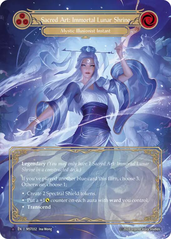 Sacred Art: Immortal Lunar Shrine // Inner Chi (Marvel) [MST032] (Part the Mistveil)  Cold Foil | Gamers Paradise