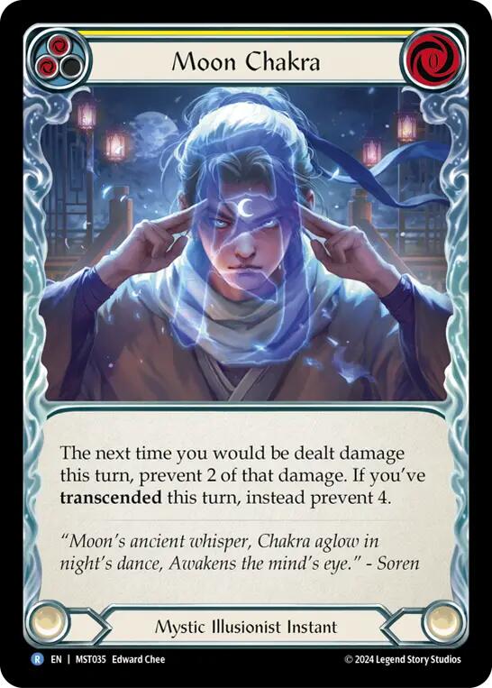 Moon Chakra (Yellow) [MST035] (Part the Mistveil)  Rainbow Foil | Gamers Paradise
